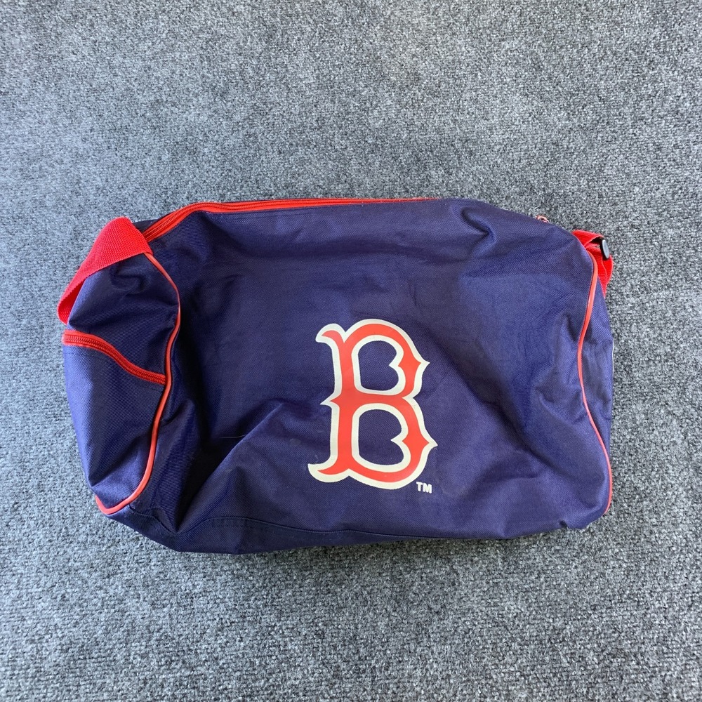 Bwm Global Boston Red Sox MLB Duffle Bag Unisex Navy Blue Logo Double Handle